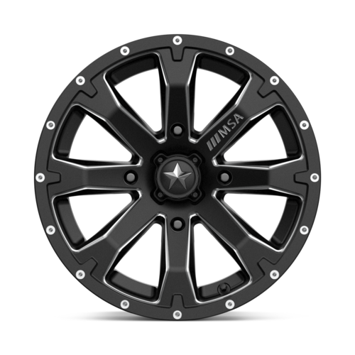 BOUNTY UTV 15X7 4X110 S-BLK MILL 10MM
