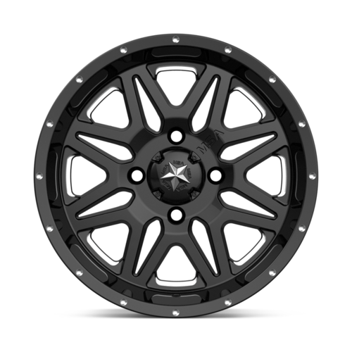 VIBE UTV 14X7 4X137 MILLED G-BLACK 00MM