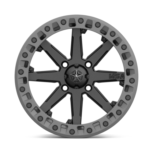 MA031 15X7 4X110 S-BLK M-GRY RING 00MM