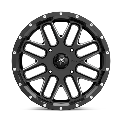 BANDIT UTV 18X7 4X156 G-BLK MILL 00MM