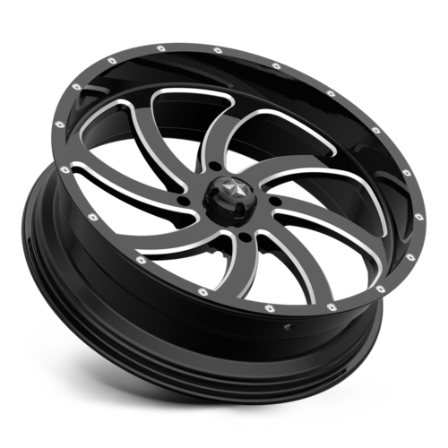 SWITCH UTV 22X7 4X156 G-BLK MILL 00MM