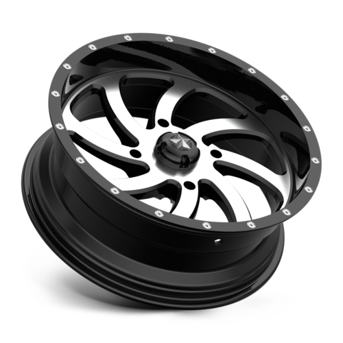 SWITCH UTV 18X7 4X156 MACH G-BLK 00MM