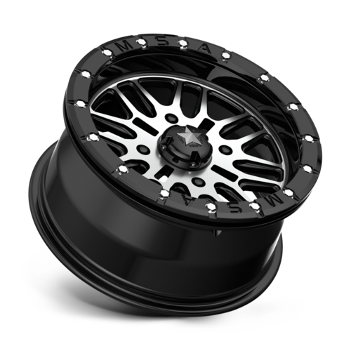 BRUTE UTV BL 15X7 4X137 G-BLK MACH 10MM