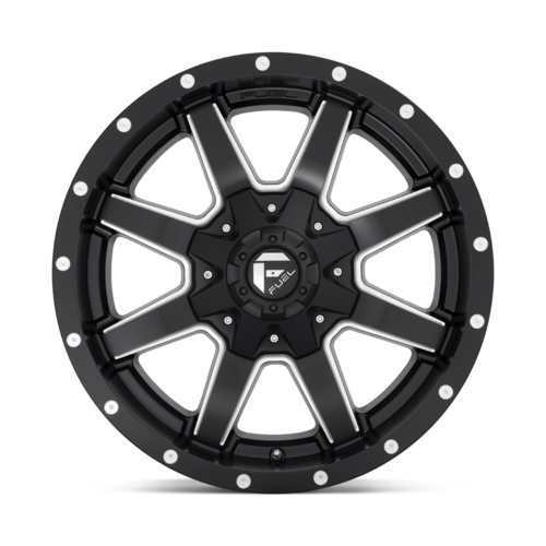 Fuel 1PC D538 Maverick 18-Inch Matte Black Milled Wheel, 6x135/6x139.7 Bolt Pattern, +20 Offset