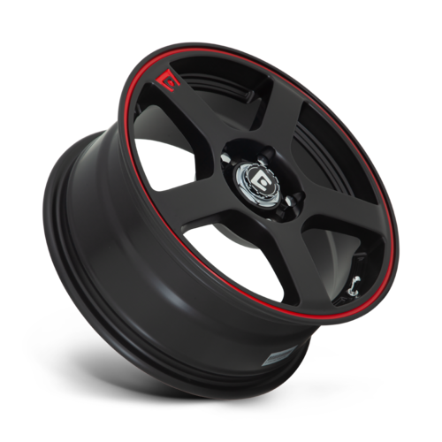 MR116 17X7 5X100/4.5 M-BLK/RED +40MM