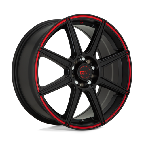 MR142 16X7 5X4.25/4.5 S-BLK RED 40MM