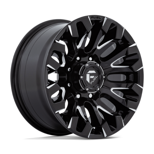 Fuel 1PC D828 Quake 18x9 Gloss Black Milled Wheel, 8x180 Bolt Pattern, +1 Offset