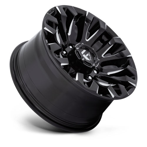 Fuel 1PC D828 Quake 18x9 Gloss Black Milled Wheel, 8x180 Bolt Pattern, +1 Offset