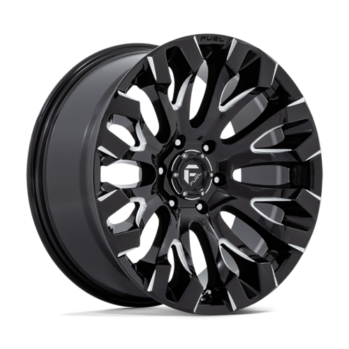 Fuel 1PC D828 Quake 20x9 Gloss Black Milled Wheel, 6x5.5, +1 Offset