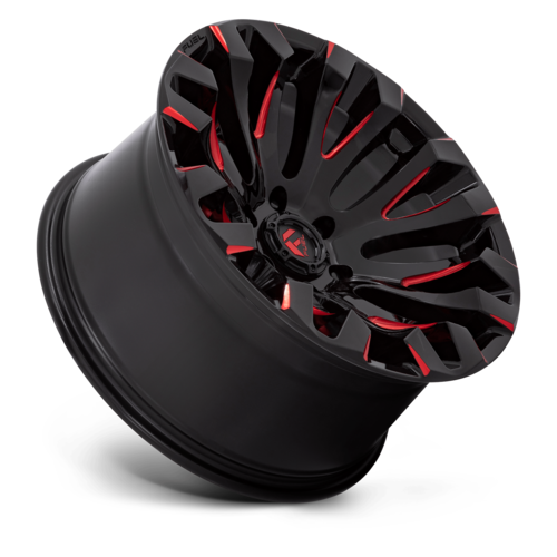 Fuel 1PC D829 Quake 20x10 Gloss Black Milled Red Tint Wheel, 5x5.0 Bolt Pattern, -18 Offset