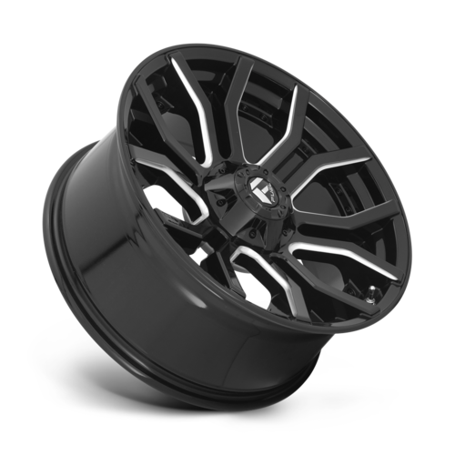 Fuel 1PC D711 Rage 20x9 Gloss Black Milled Wheel, 5x5/5x5.5 Bolt Pattern
