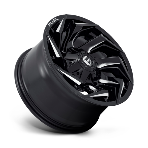 Fuel 1PC D753 Reaction 20x9 Gloss Black Milled Wheel, 5x4.5/5x5 Bolt Pattern, 1mm Offset