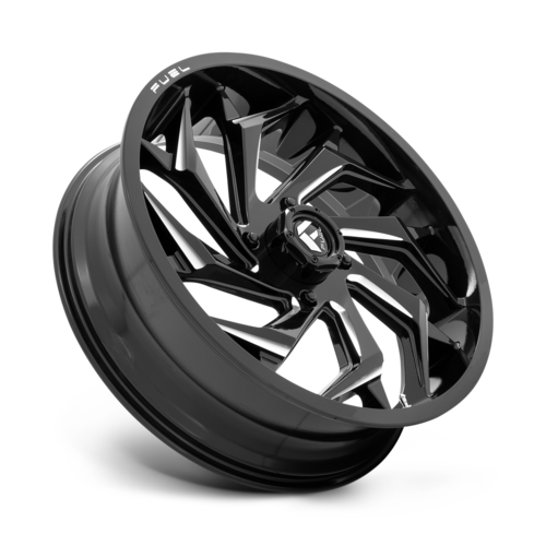 Fuel UTV D753 Reaction UTV 22x7 4x137 Gloss Black Milled Wheel