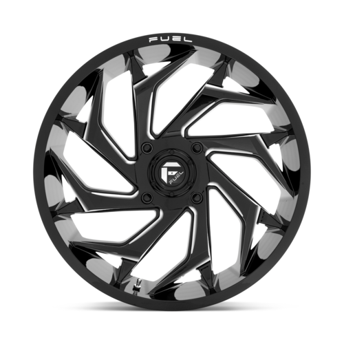 Fuel UTV D753 Reaction UTV 20x7 Wheel, 4x137 Bolt Pattern, Gloss Black Milled