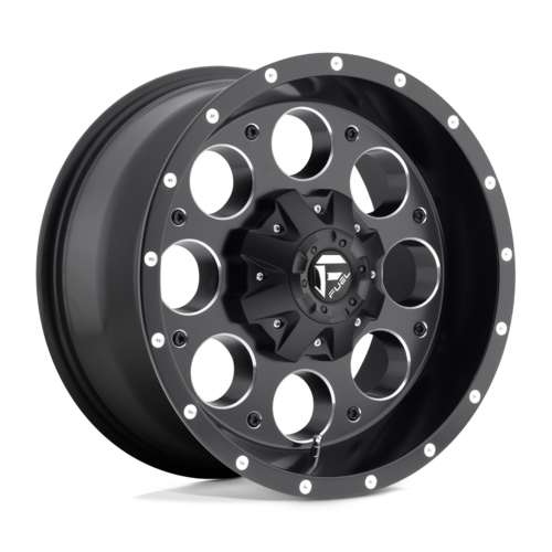 Fuel 1PC D525 Revolver 17x9 Matte Black Milled Wheel, 6x135/6x139.7 Bolt Pattern, +1mm Offset