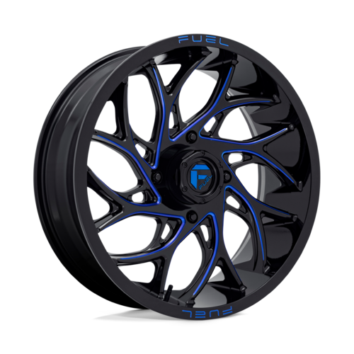 Fuel UTV D778 Runner UTV 18x7 Wheel, 4x137 Bolt Pattern, Gloss Black Milled Candy Blue