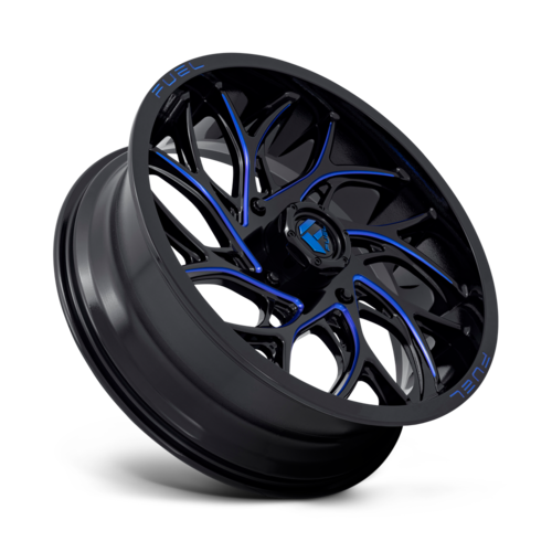 Fuel UTV D778 Runner UTV 18x7 Wheel, 4x137 Bolt Pattern, Gloss Black Milled Candy Blue