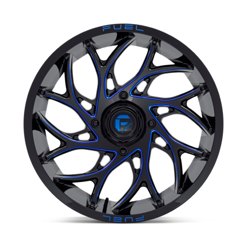 Fuel UTV D778 Runner UTV 18x7 Wheel, 4x137 Bolt Pattern, Gloss Black Milled Candy Blue