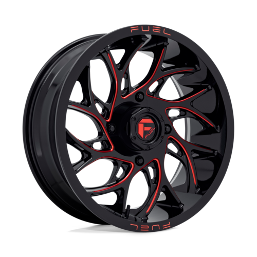 Fuel UTV D779 Runner UTV 18x7 Wheel, 4x137 Bolt Pattern, Gloss Black Milled Candy Red