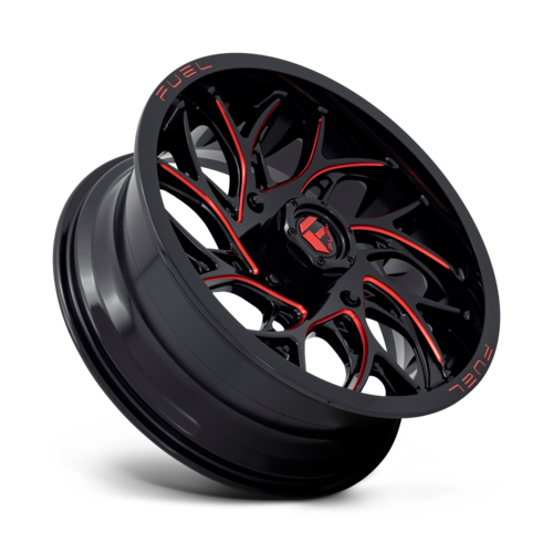 Fuel UTV D779 Runner UTV 18x7 Wheel, 4x137 Bolt Pattern, Gloss Black Milled Candy Red