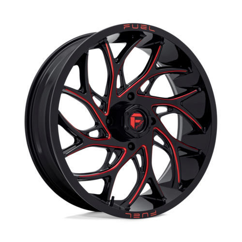 Fuel UTV D779 Runner UTV 22x7 Wheel, 4x137 Bolt Pattern, Gloss Black Milled Candy Red