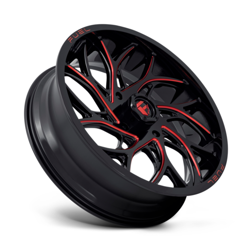 Fuel UTV D779 Runner UTV 22x7 Wheel, 4x137 Bolt Pattern, Gloss Black Milled Candy Red