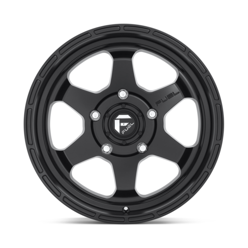 Fuel 1PC D664 SHOK 17x9 Matte Black Wheel, 6x5.5 Bolt Pattern, +1 Offset