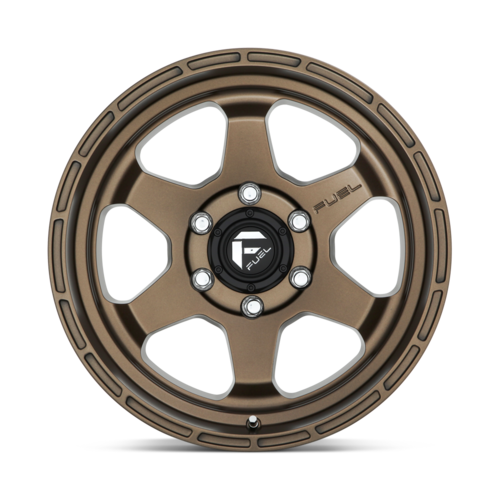 Fuel 1PC D666 SHOK 17x9 Matte Bronze Wheel, 6x5.5 Bolt Pattern, -12 Offset
