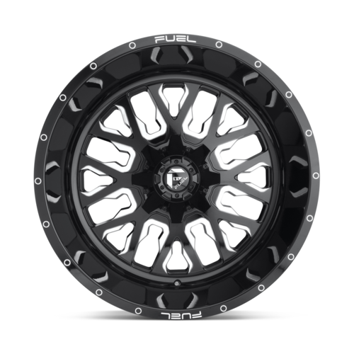 Fuel 1PC D611 Stroke 20x9 Gloss Black Milled Wheel, 6x135/6x139.7, +1 Offset