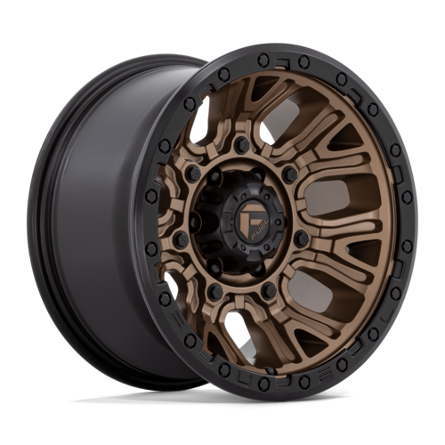 Fuel 1PC D826 Traction 17x9 Wheel, 6x5.5 Bolt Pattern, -12 Offset, Matte Bronze with Black Ring