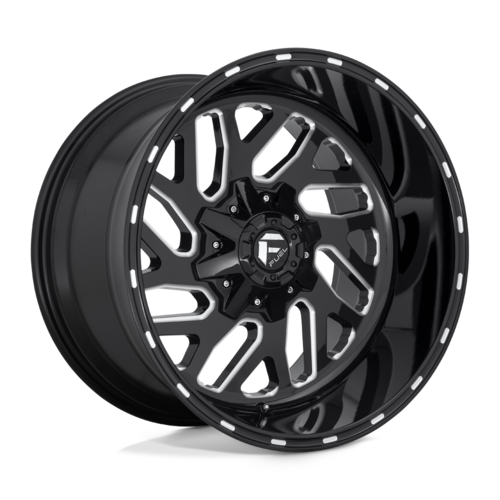 Fuel 1PC D581 Triton 20x9 Gloss Black Milled Wheel, 5x5.5/5x5.91 Bolt Pattern, +1 Offset