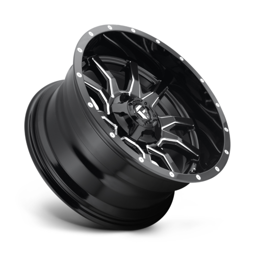 Fuel 1PC D627 Vandal 20x10 Gloss Black Milled Wheel, 5x4.5/5x5 Bolt Pattern, -18 Offset