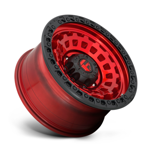 Fuel 1PC D632 Zephyr 17x9 Wheel, 5x127 Bolt Pattern, +1 Offset, Candy Red with Black Bead Ring