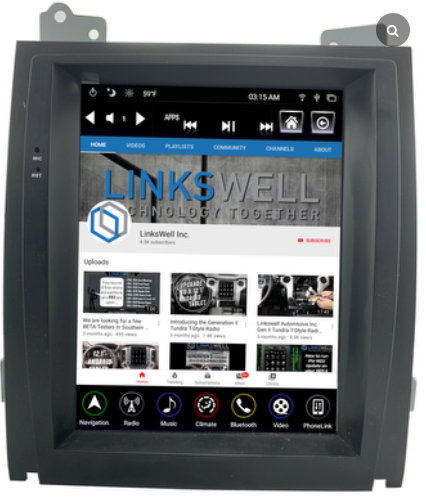 Linkswell Gen 5 T-Style Radio for Cadillac Escalade (2007-2014) TS-GMCD09-7RR-5S - View 1