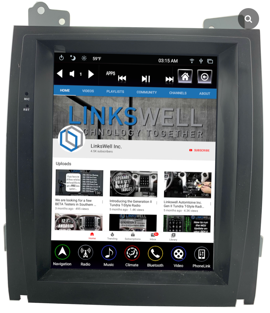 Linkswell - 2007-2014 Cadillac Escalade Generation 4 T-Style Radio (No HDMI Input) - TS-GMCD09-7RR-4B - View 1