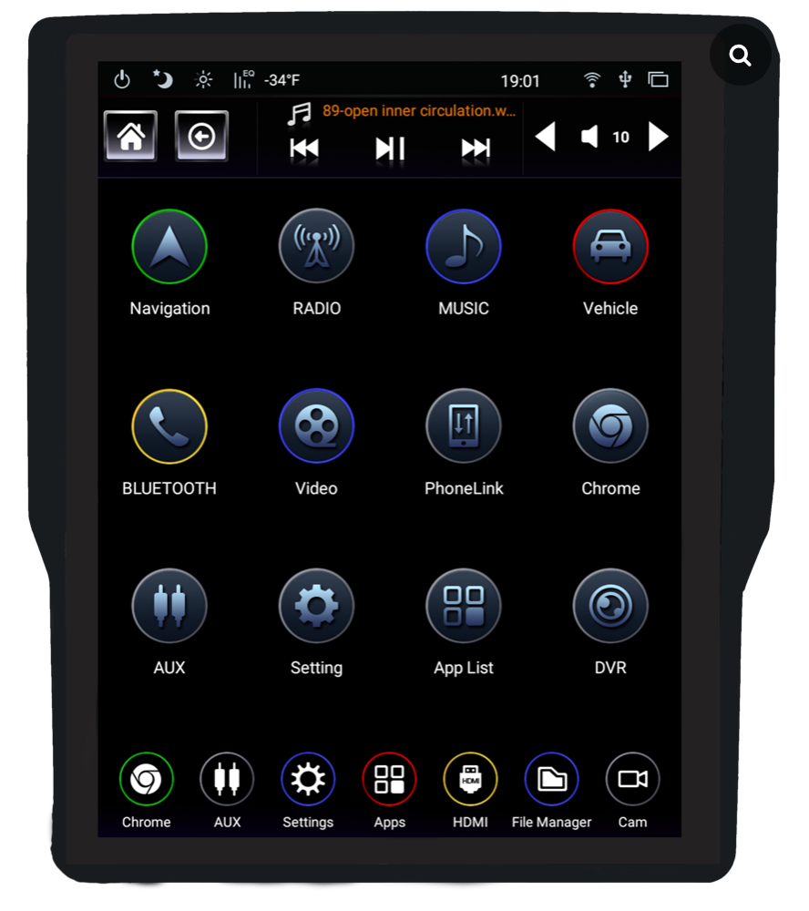 Linkswell - 2019-2024 Dodge Ram Generation 4 T-Style Radio (No HDMI Input) -TS-DGPU12-1RR-4B (SDEOL)