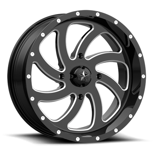M36 22X7 4X137 G-BLK MILL 00MM