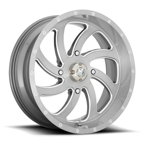 MA36 20X7 4X156 BRUSHED TITANIUM 00MM