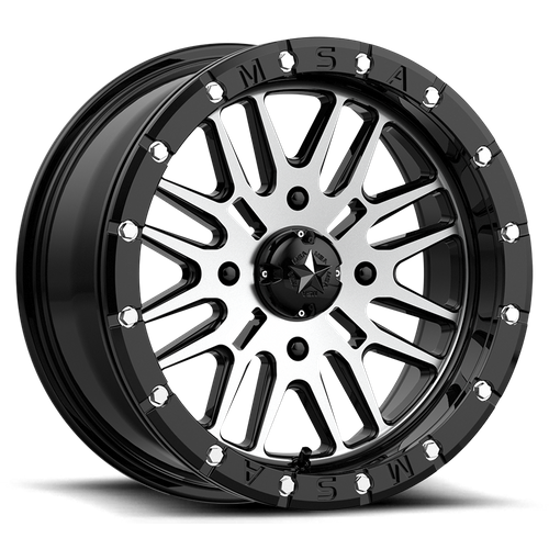 BRUTE UTV BL 14X7 4X156 G-BLK MACH 10MM