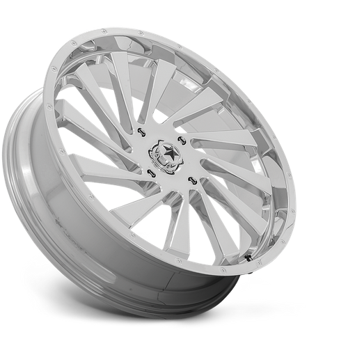 MSA Offroad Wheels M46 Blade UTV 20x7 4x156 Chrome Wheel, +0 Offset