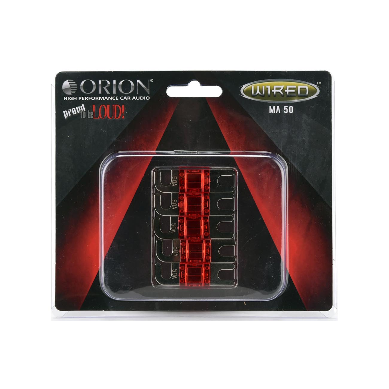 Orion MINI ANL 50 Amp Fuses Pack with 5 Fuses - Model MA50 - View 2