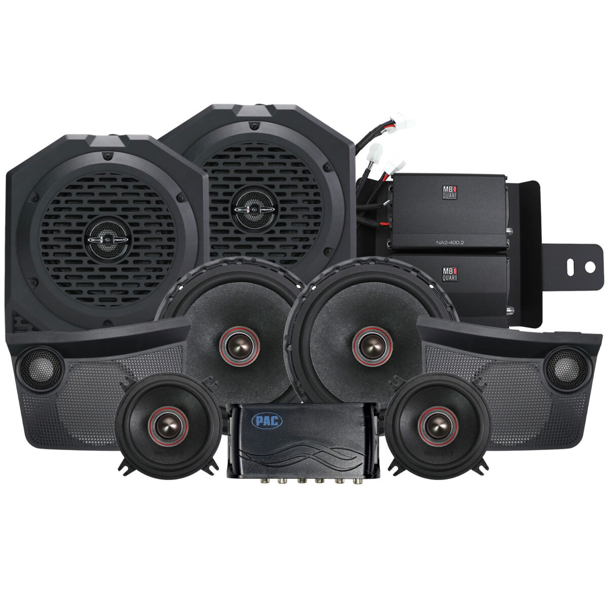 MB Quart MBQBRO-STG6A-1-25 - Ford Bronco 2025+ 8-Speaker Stage 6 Audio System