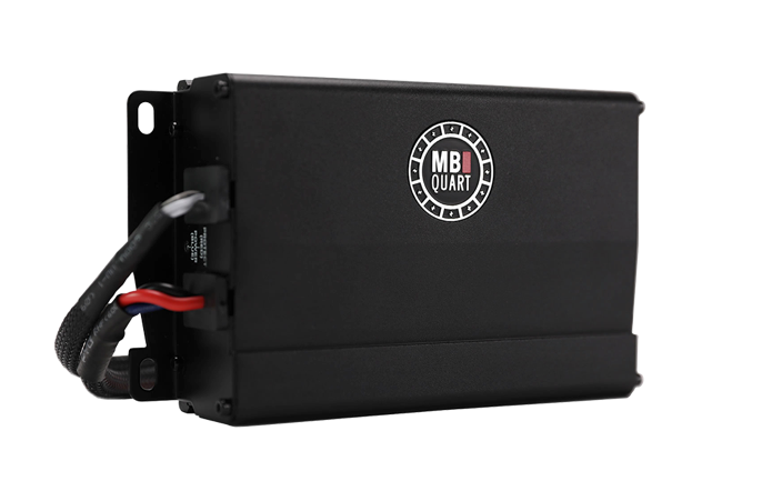 MB Quart 2-Channel Nautic Compact Waterproof Marine Amplifier 400W - Polaris Ride Command Compatible: NA4-400.2RC