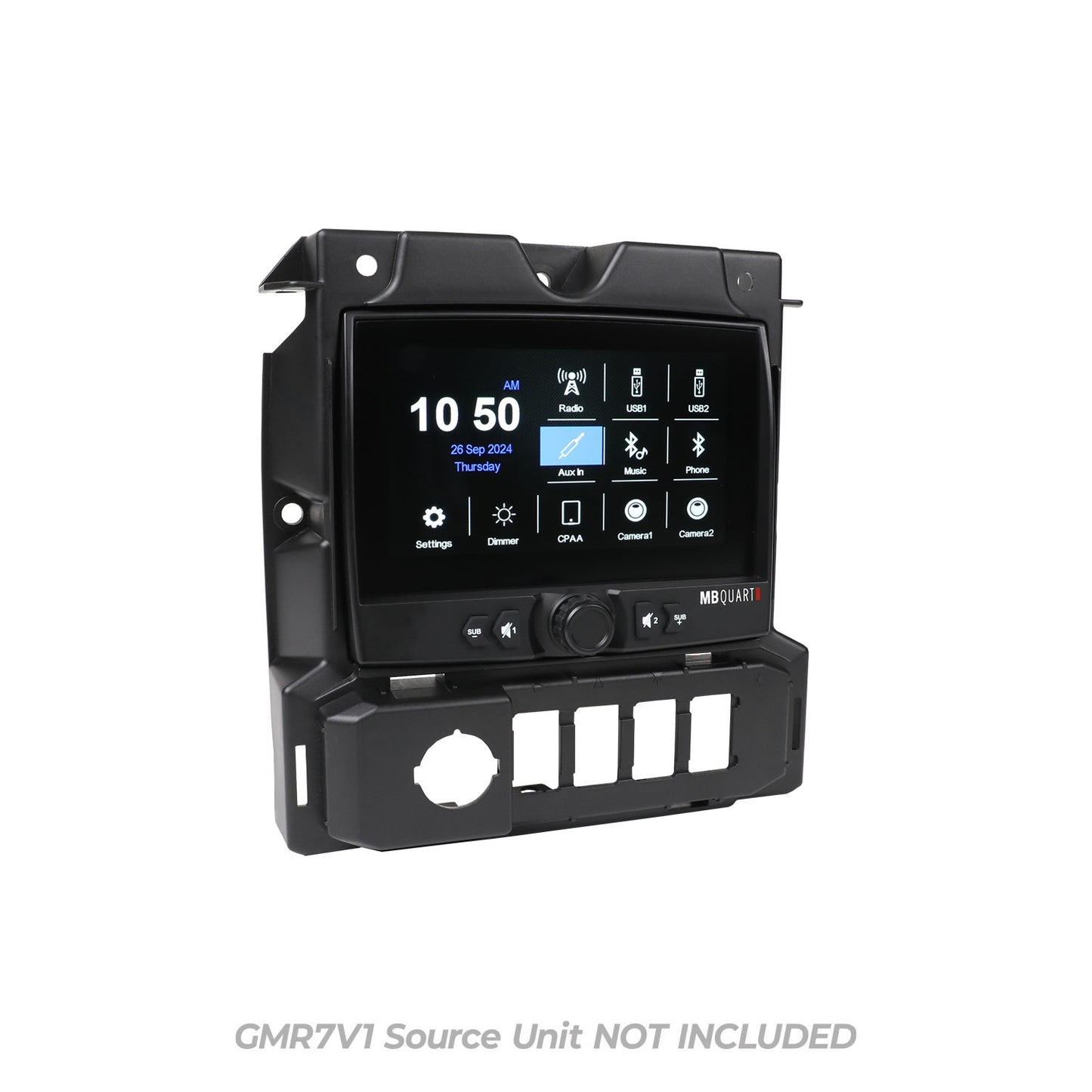 MB Quart MBQS-RADM-1 - -Dash Panel: OEM-style GMR7V1 panel for clean