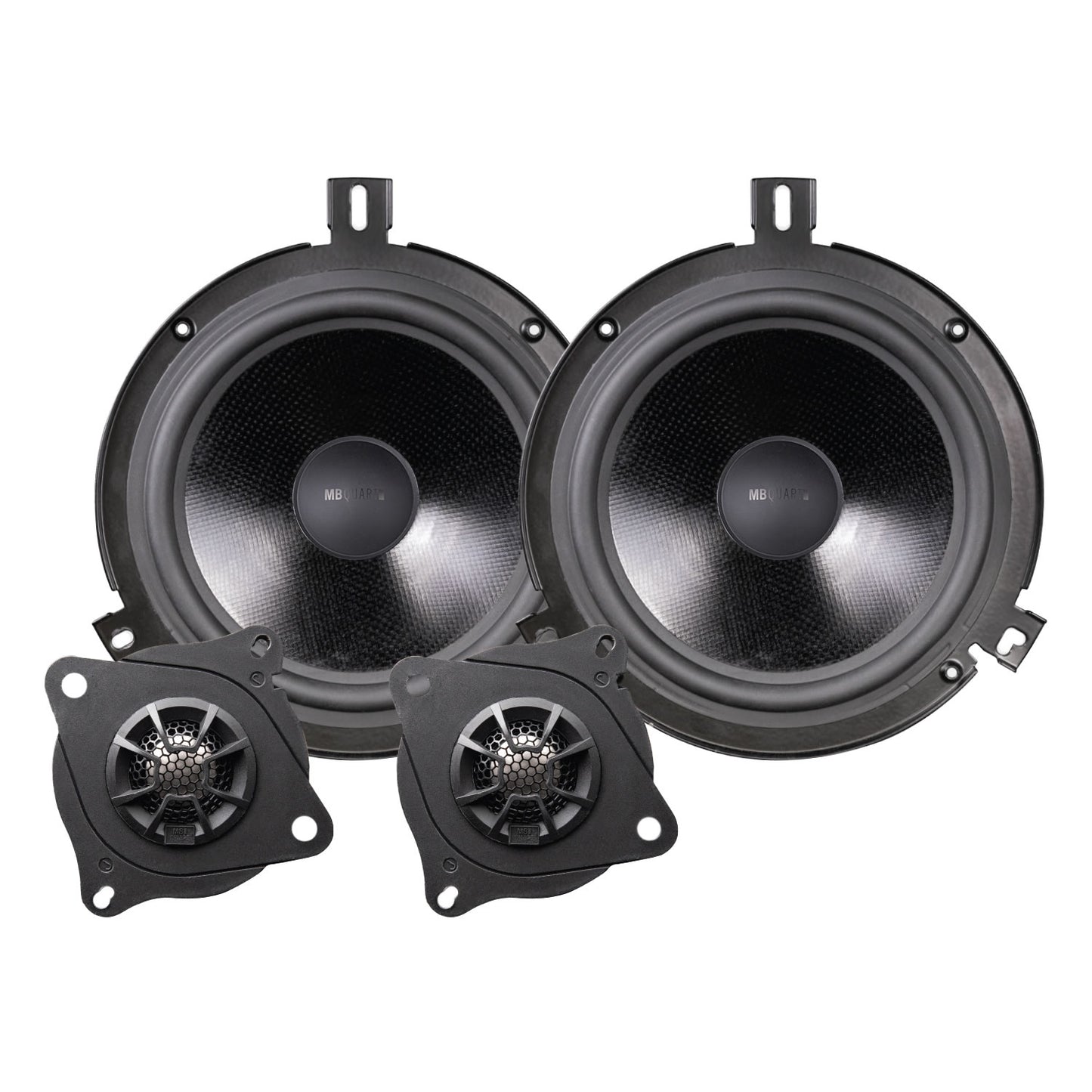 MB Quart JS1-216JK - 6.5 Convertible Speakers Replace Front or Rear