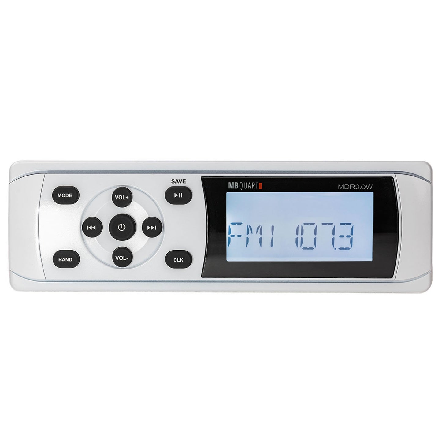 MB Quart MDR2.0W - DIN Mechless Marine Radio/Source Unit (white)
