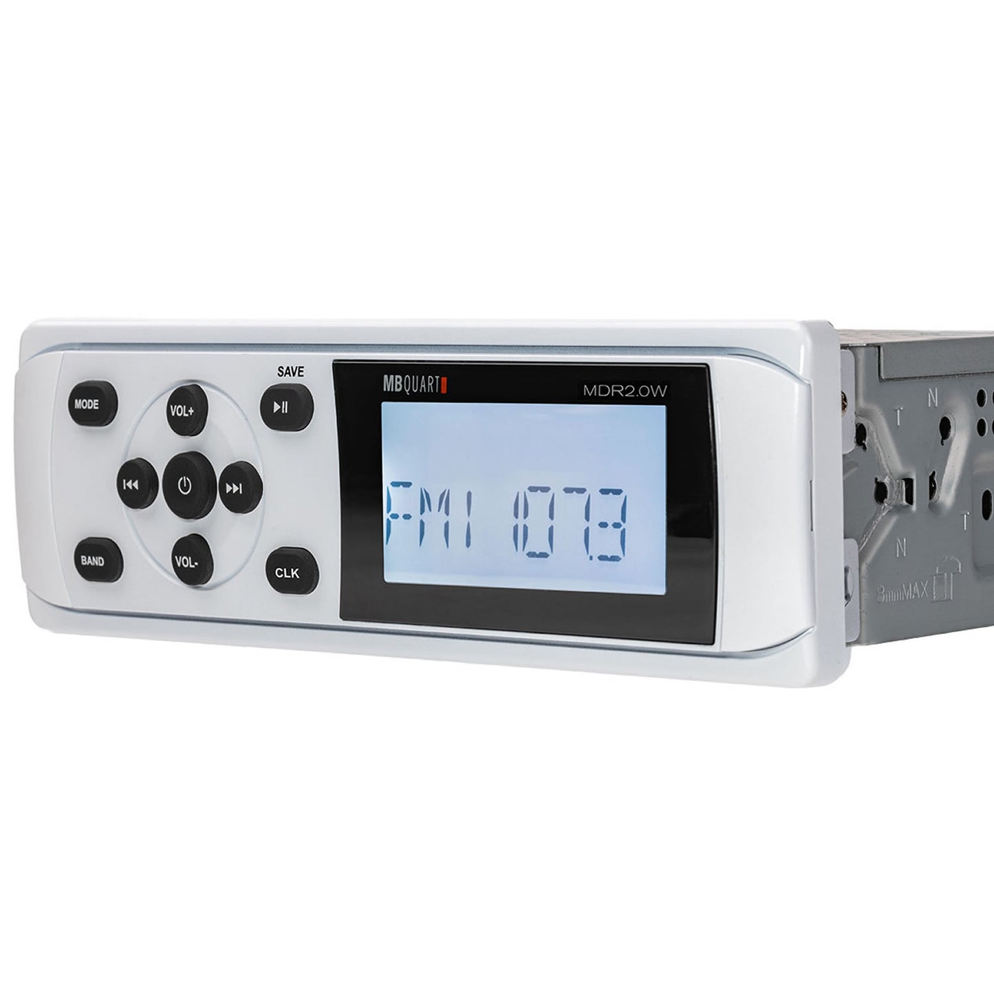 MB Quart MDR2.0W - DIN Mechless Marine Radio/Source Unit (white)