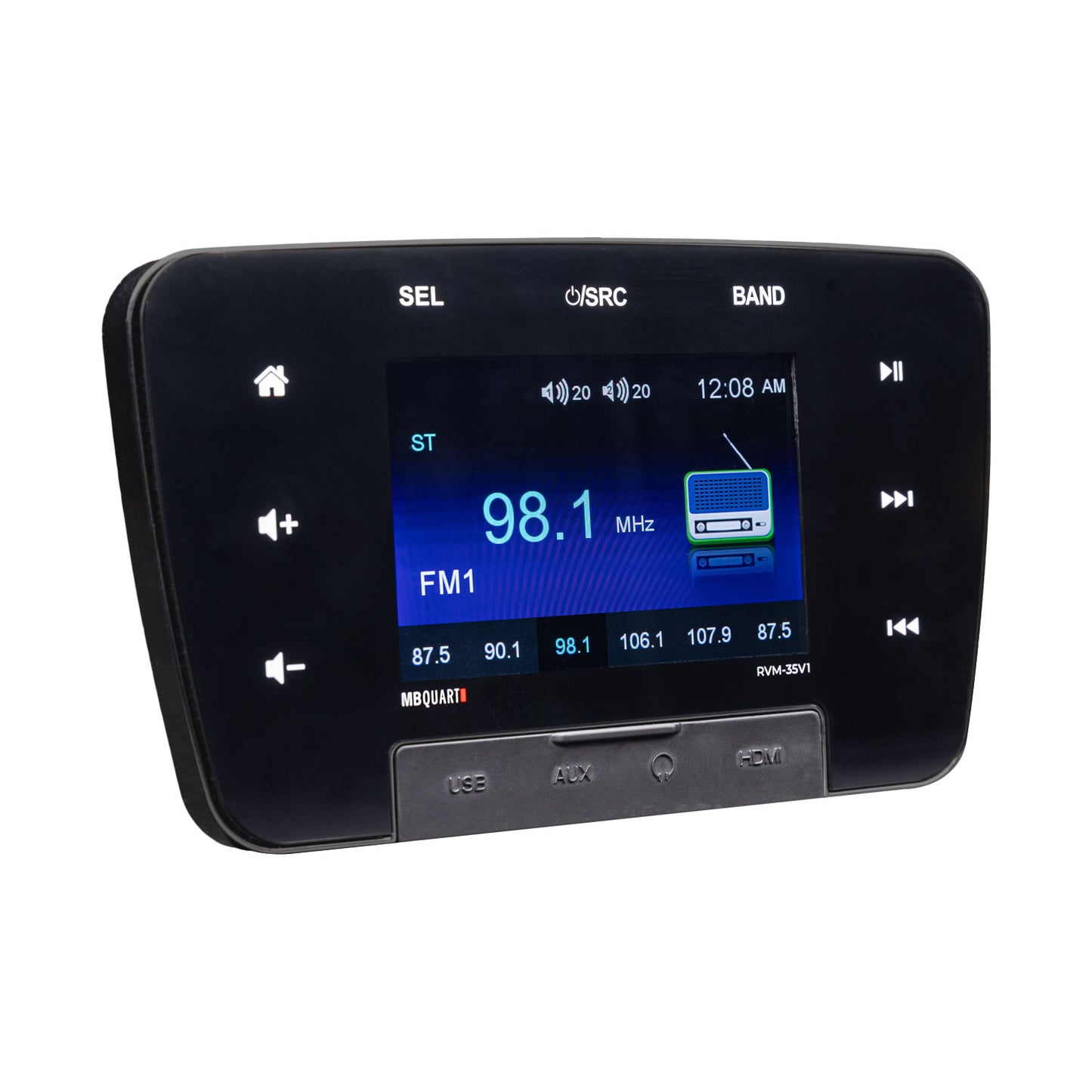 MB Quart RVM-35V1 - 3.5 Touchscreen RV Source Unit