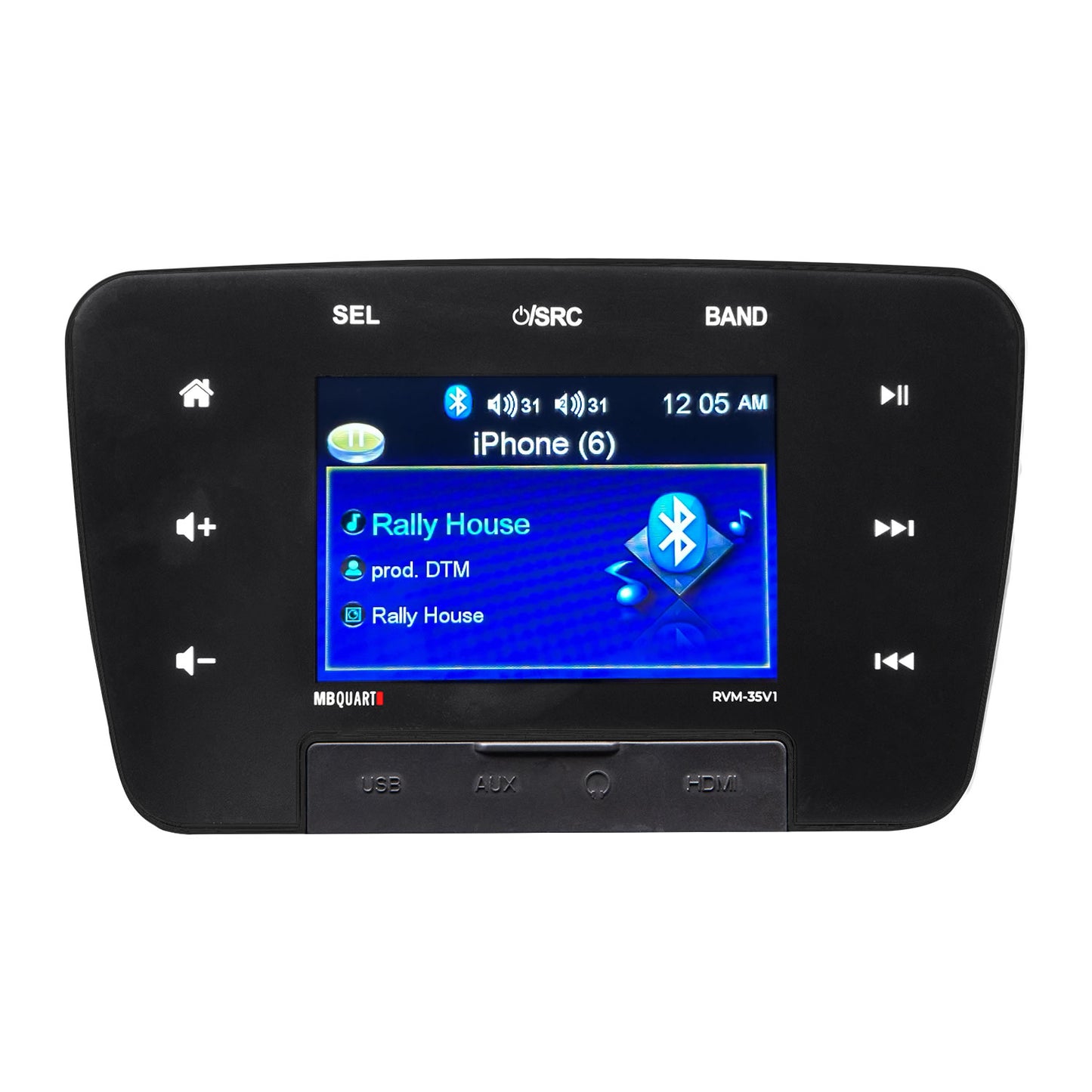 MB Quart RVM-35V1 - 3.5 Touchscreen RV Source Unit