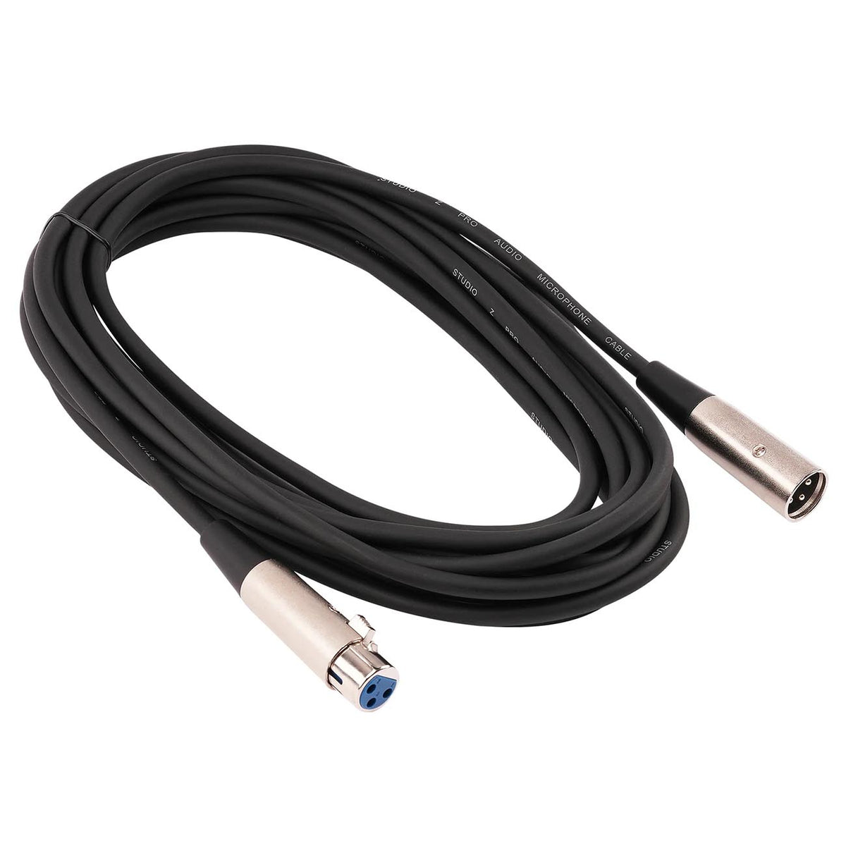 Nippon Studio Z 3-Pin Male-to-Female XLR Microphone Cable, 20 Feet